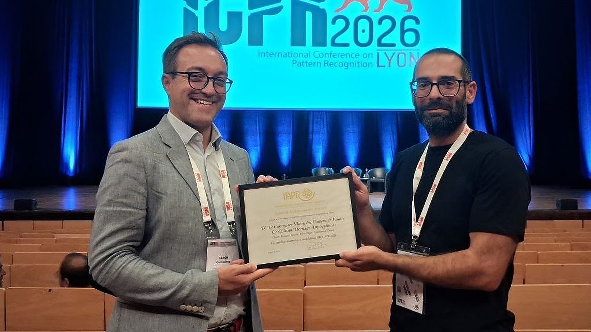IAPR Distinction Award at ICPR 2026 in Lyon